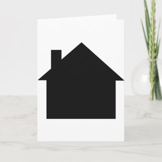 Tarjeta icono de la casa negra