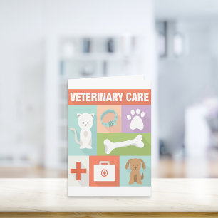 Tarjeta Icono de veterinario profesional diseñado