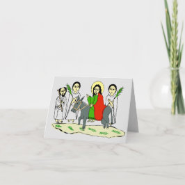Tarjeta Icono etíope Domingo de Ramos