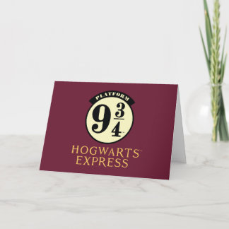 Tarjeta Icono EXPRESS de Platform 9 3/4 HOGWARTS™