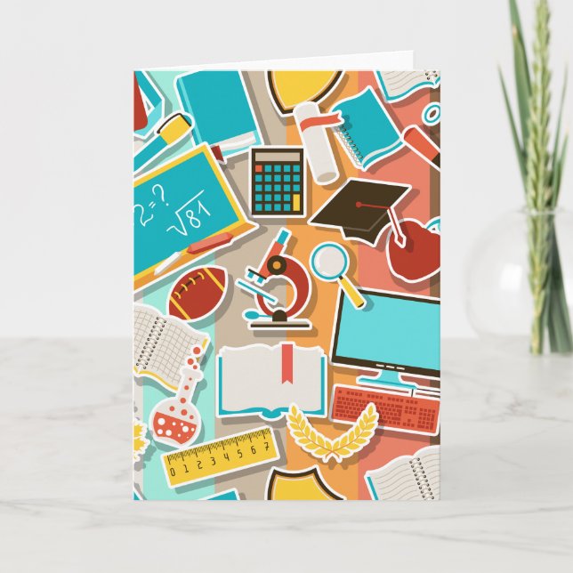 Tarjeta Iconos de equipos escolares (Anverso)