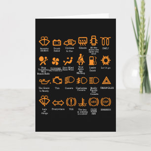 Tarjeta Iconos divertidos de tablero Taza de café Amante d