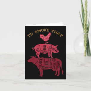 Tarjeta Id Fumar Esa Barbacoa
