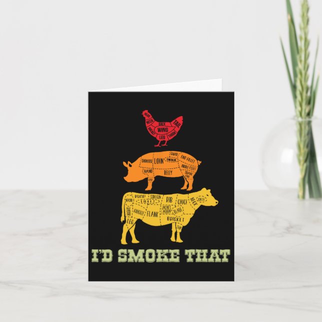 Tarjeta Id Smoke That - Barbecue - Bbq (Anverso)