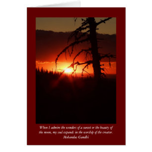 Tarjeta Idaho Sunset Blank