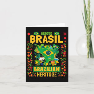 Tarjeta Idea De Bandera Brasil Para Niños Brasil Y Campeón