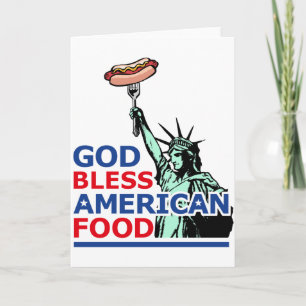 Tarjeta Idea de barbacoa y parrilla: Dios bendiga la comid
