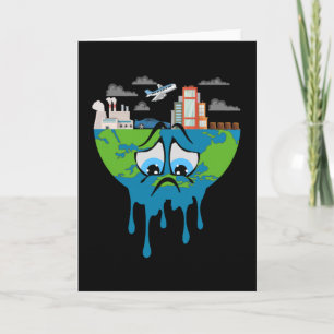 Tarjeta Idea de regalo de CO2 para el planeta del cambio c