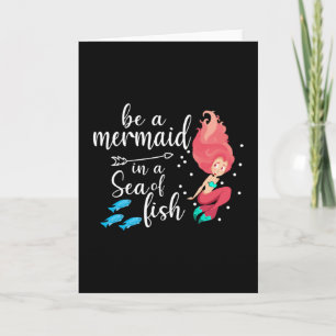 Tarjeta Idea de regalo de cumpleaños para sirenas Chica Se