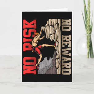 Tarjeta Idea de regalo de escalada en roca Climber Boulder