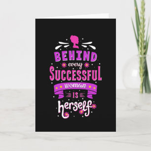 Tarjeta Idea de regalo de la mujer Chica de feminismo en e