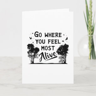 Tarjeta Idea de regalo de las montañas naturales de las mo