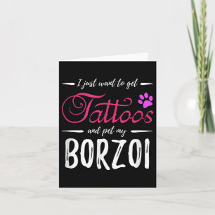 Tarjeta Idea de regalo de madre de perro amante de Borzoi