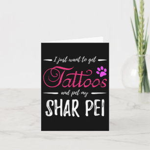 Tarjeta Idea de regalo de madre de perro amante del tatuaj
