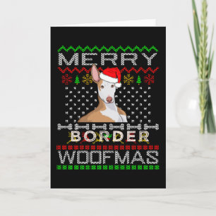 Tarjeta Idea de regalo de Navidad para perro Podenco Greyh