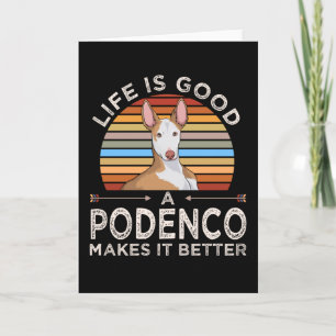 Tarjeta Idea de regalo de perro de Podenco