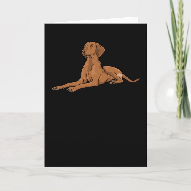 Tarjeta Idea de regalo de perro de Vizsla húngara (Anverso)