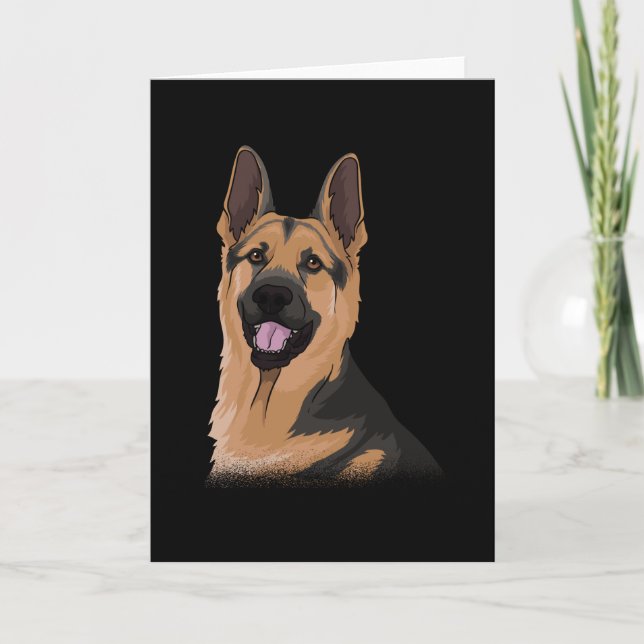Tarjeta Idea de regalo de perro pastor alemán (Anverso)