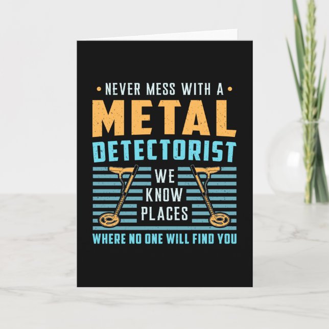 Tarjeta Idea de regalo del detector de detectores metaliza (Anverso)