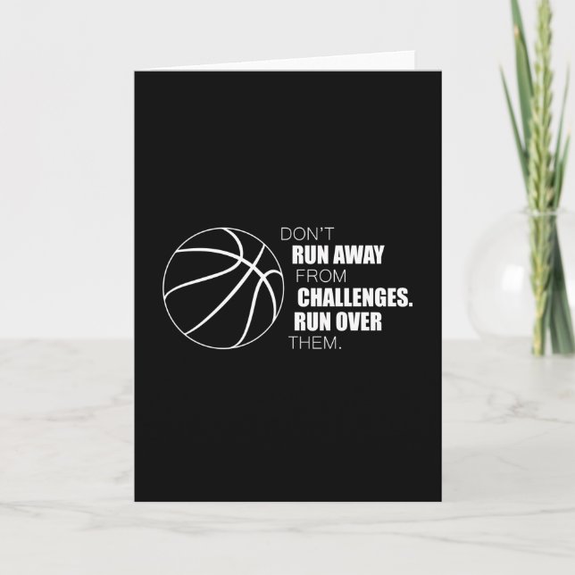 Tarjeta Idea de regalo del equipo del jugador de baloncest (Anverso)
