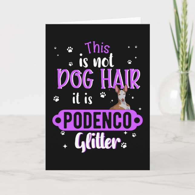 Tarjeta Idea de regalo divertida para perro canino de Pode (Anverso)