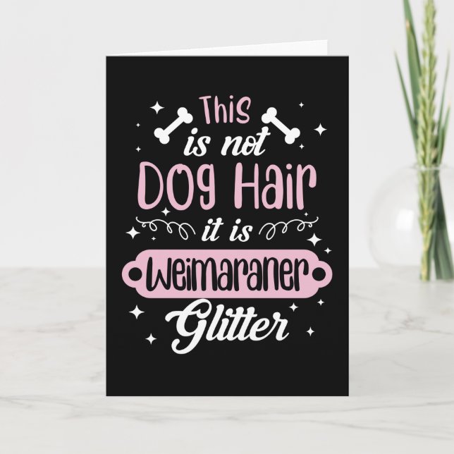 Tarjeta Idea de regalo divertido de perro Weimaraner (Anverso)