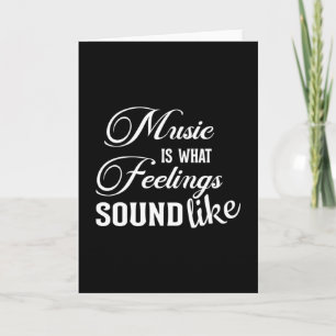 Tarjeta Idea de regalo musical de música musical de instru