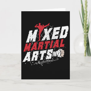 Tarjeta Idea de regalo para amante de Kickboxing Mma Artes