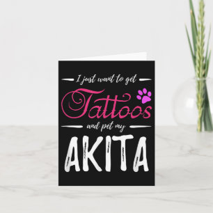 Tarjeta Idea de regalo para la madre del perro de Akita Lo