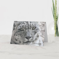 Idea divertida de tu carta de leopardo de la nieve