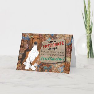 Tarjeta Idea divertidísima de tu cumpleaños Basset Hound