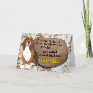 Tarjeta Idea divertidísima de tu cumpleaños Basset Hound