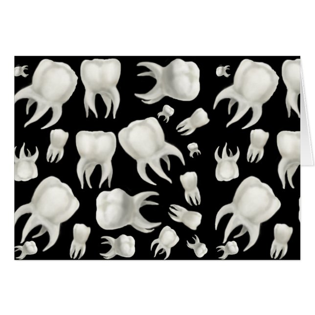 Tarjeta ideal de los dientes del dentista (Anverso (Horizontal))