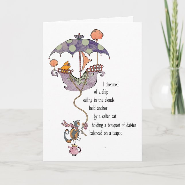 Tarjeta ideal del gatito (Anverso)