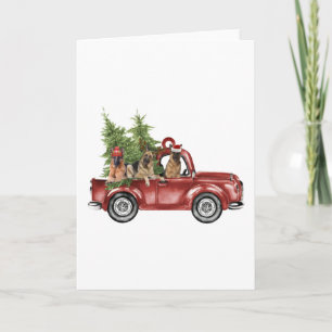Tarjeta Ideas de Navidad Feliz para Pastor Alemán Disfraz 