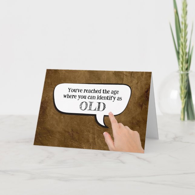 Tarjeta Identificar como vieja burbuja de voz (Anverso)