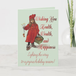 Tarjeta Iduna Wishing You Health Wealth And Happiness