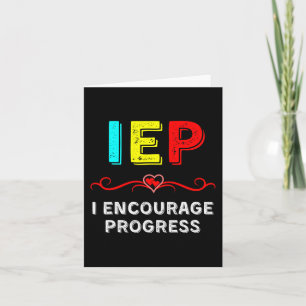 Tarjeta IEP I Fomentar el progreso en la escuela de educac