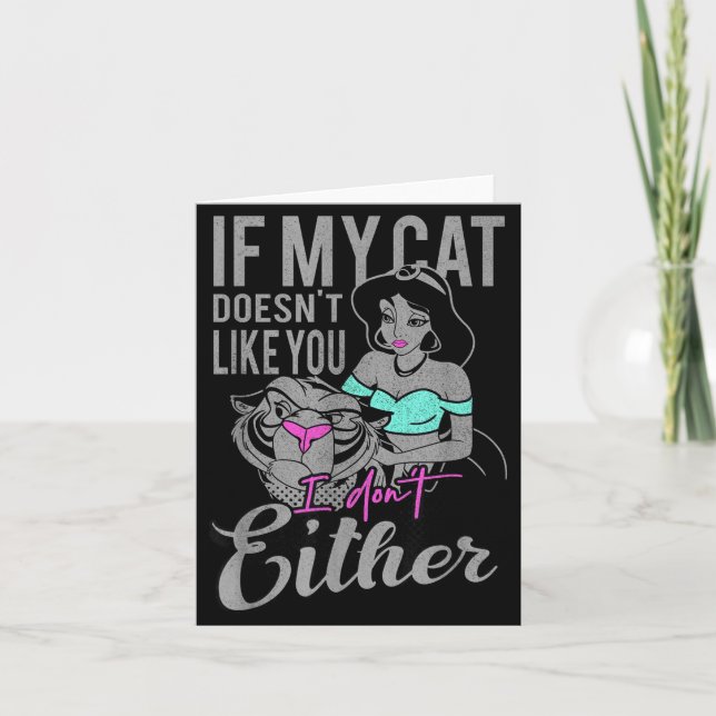 Tarjeta If My Cat Doesn't Like You I Don't  (Anverso)