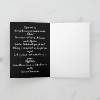 Tarjeta If You Can't Cry