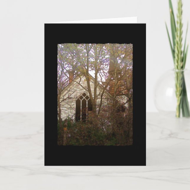 Tarjeta Iglesia abandonada (Anverso)