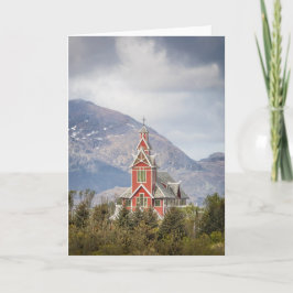 Tarjeta Iglesia de Buksnes Lofoten Noruega