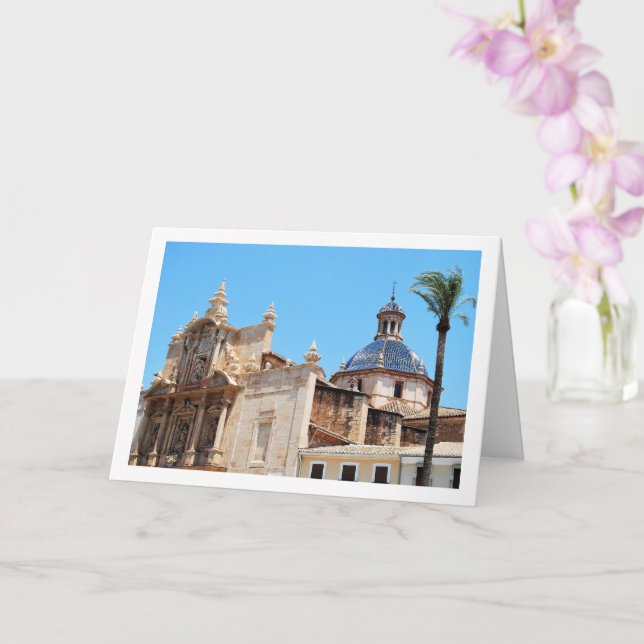 Tarjeta Iglesia de la Asunción de Nuestra Señora, Lliria (Orquídea)