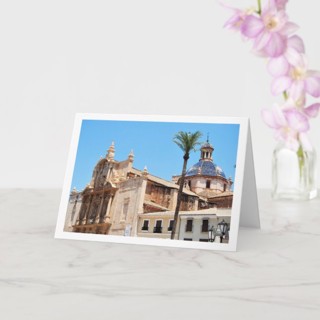 Tarjeta Iglesia de la Asunción de Nuestra Señora, Lliria (Orquídea)