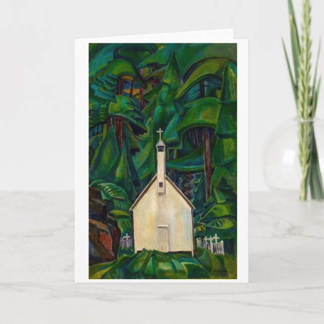 Tarjeta Iglesia de la India | Emily Carr | (Anverso)