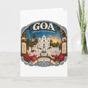 Tarjeta Iglesia de la Inmaculada Concepción de Goa Panaji