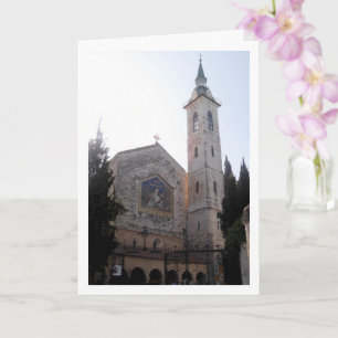 Tarjeta Iglesia de la Visitación, Jerusalén, Israel