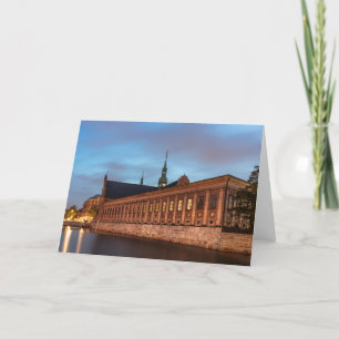 Tarjeta Iglesia de los Holmens Copenhague Dinamarca