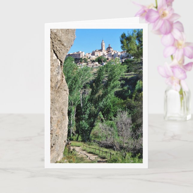 Tarjeta Iglesia de Nuestra Señora de Los Ángeles, Chelva,  (Orquídea)