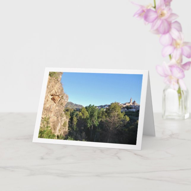 Tarjeta Iglesia de Ruta del Agua, Chelva, Valencia (Orquídea)